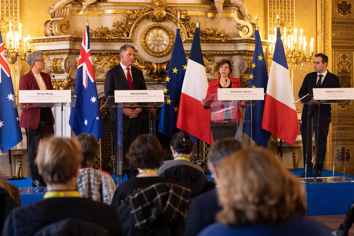 The 2+2 with Foreign and Defence ministers of Australia and France (DFAT)
