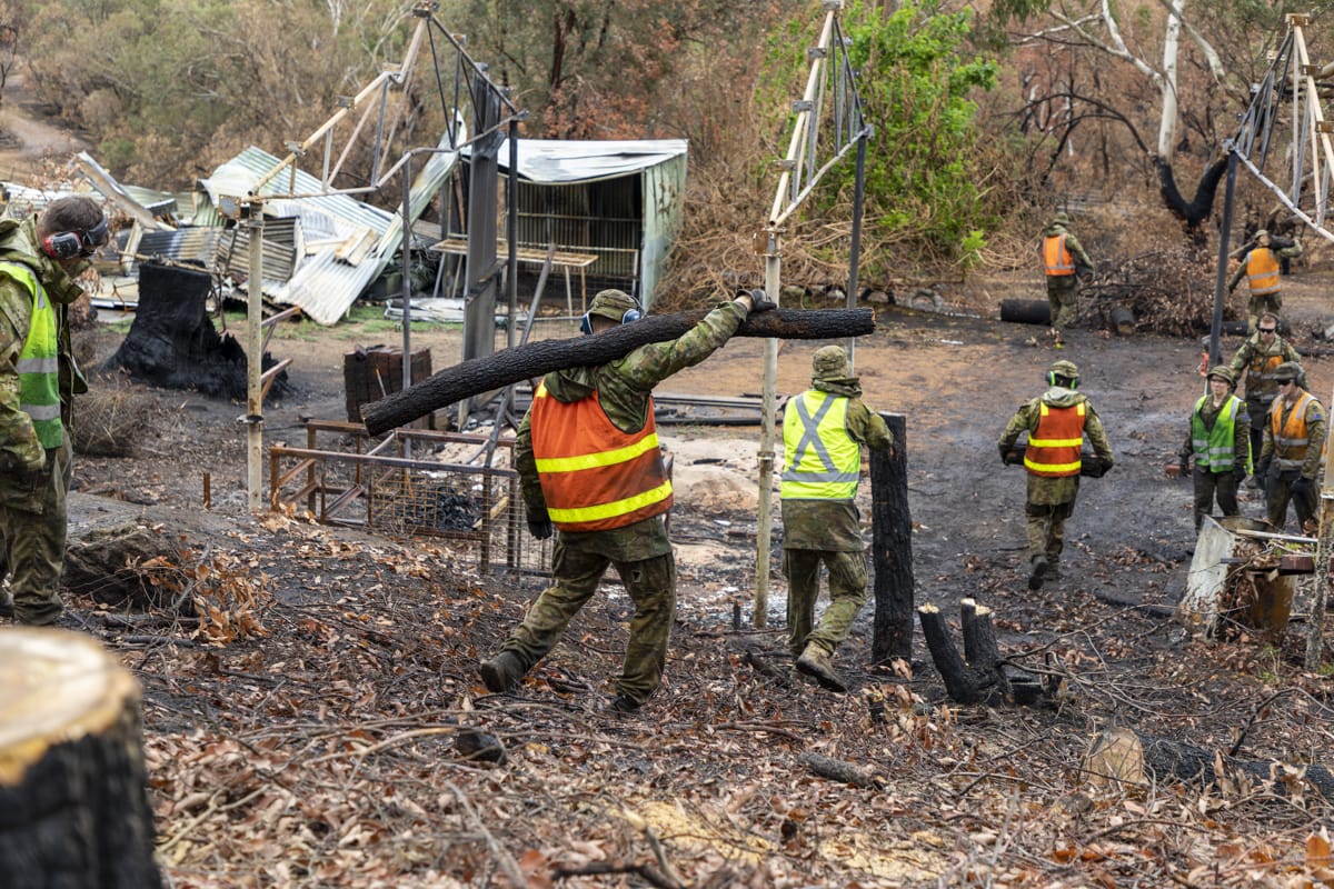 There is unambiguously a need to find a better way forward for Australia’s disaster response, volunteer and defence workforces, but national service is not the answer (Ronnie Baltoft/Defence Department)