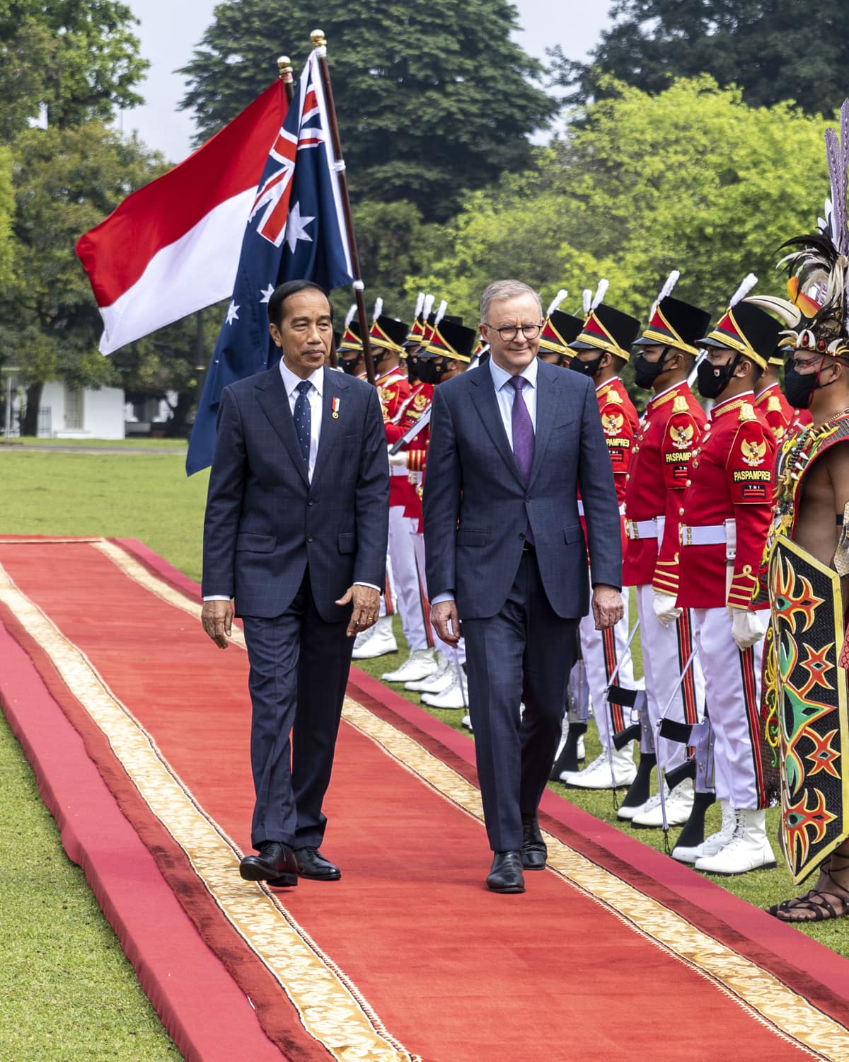 Anthony Albanese and Joko Widodo