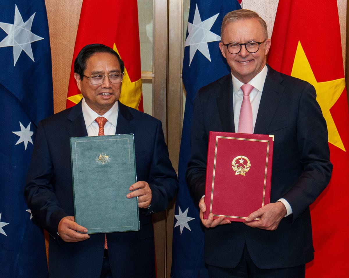 The comprehensive strategic partnership agreement between Vietnam and Australia (@AlboMP/X)