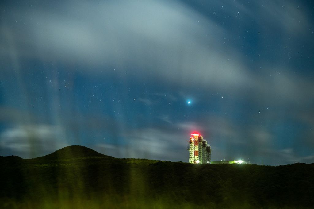 Radar facilities of the Japan Self-Defence Forces on Yonaguni Island, Okinawa prefecture (Philip Fong/AFP via Getty Images)