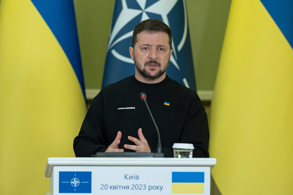 Personal plea: Ukraine’s president Volodymyr Zelenskyy (Andrew Kravchenko/Bloomberg via Getty Images)