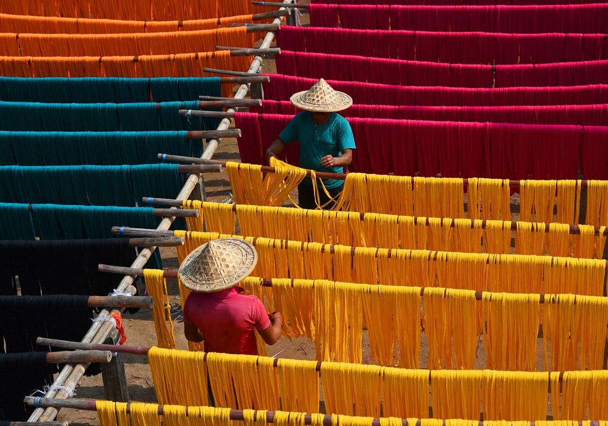 : Industries such as textiles are well placed to absorb India’s large pool of semi-skilled labour (Tanusree Mitra/Unsplash)