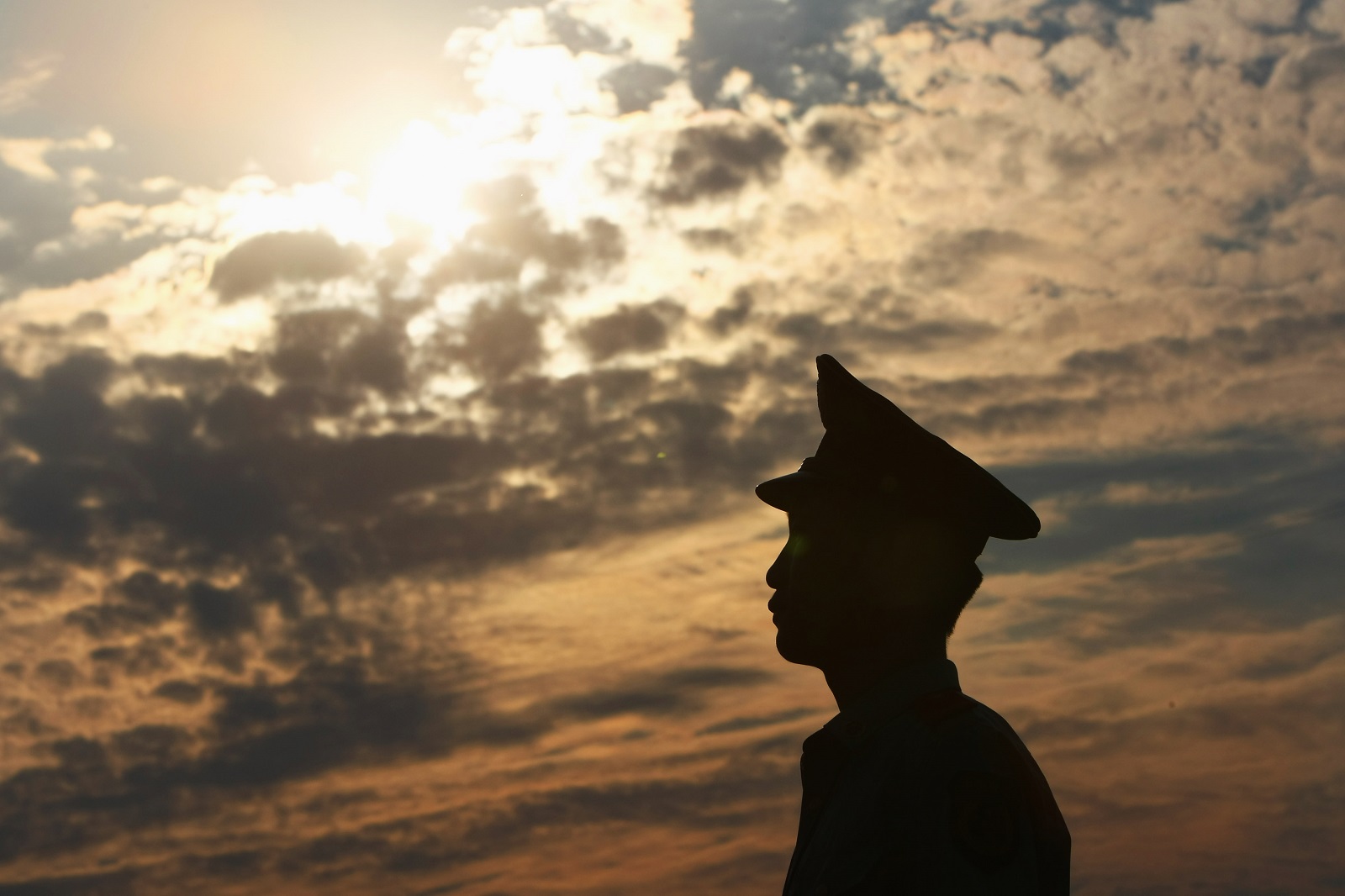 Lone Chinese soldier (Clive Rose/Getty Images)