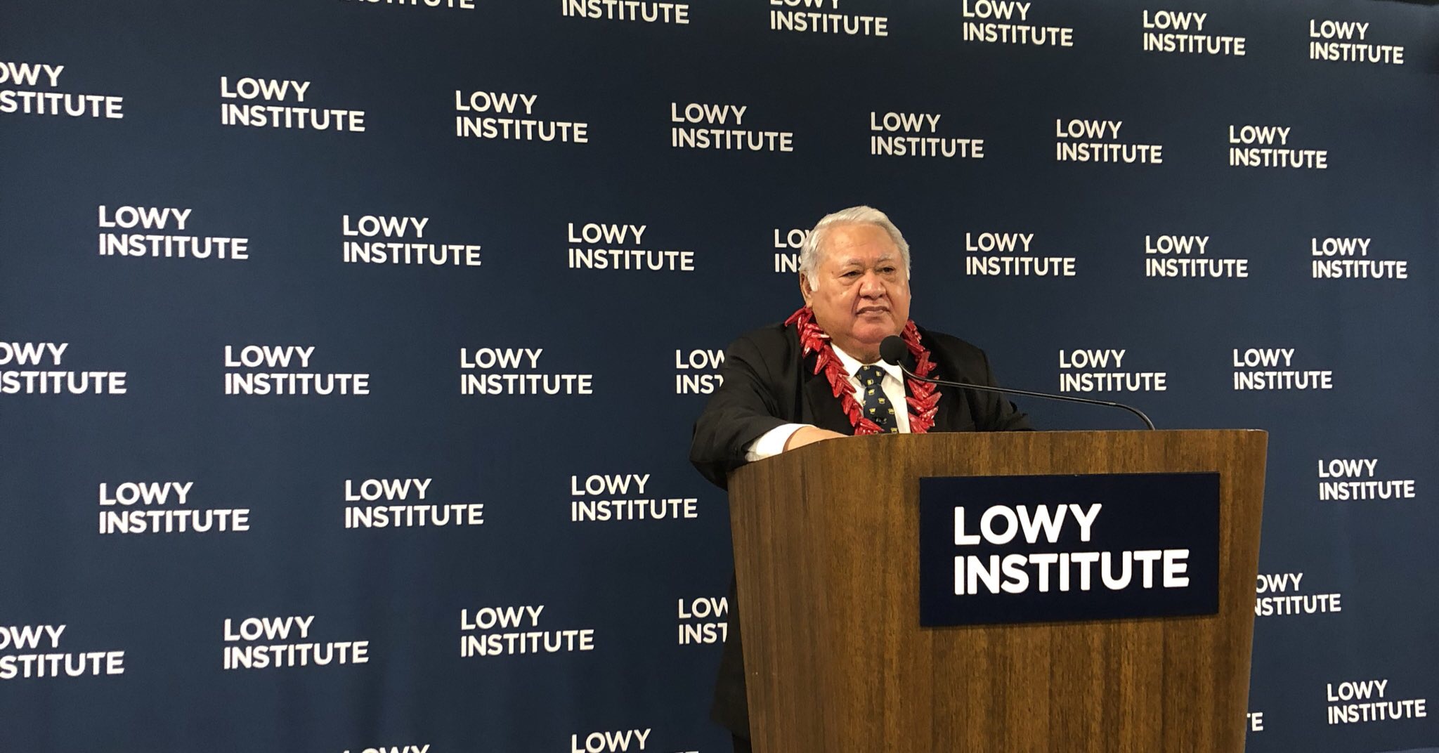 The Hon Tuilaepa Sailele Malielegaoi, Prime Minister of Samoa