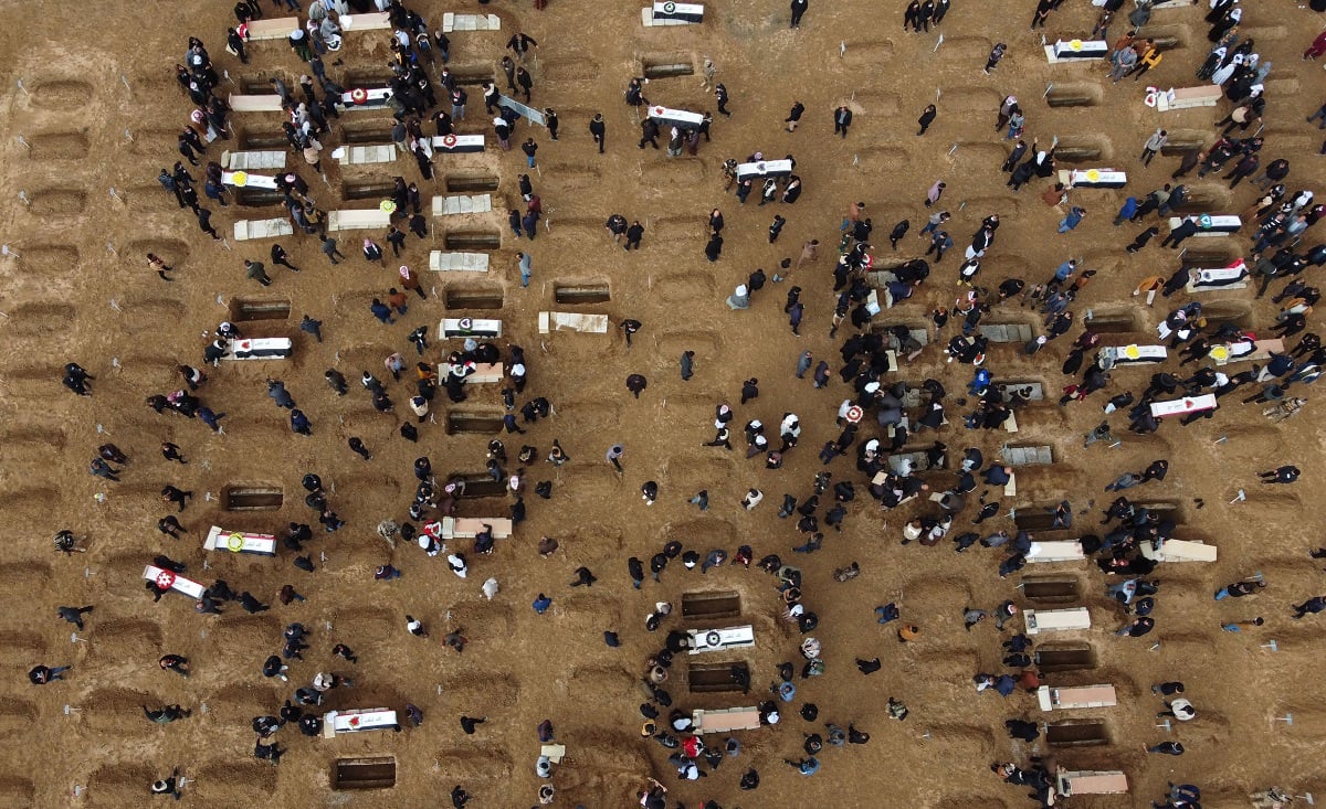 Yazidi funeral