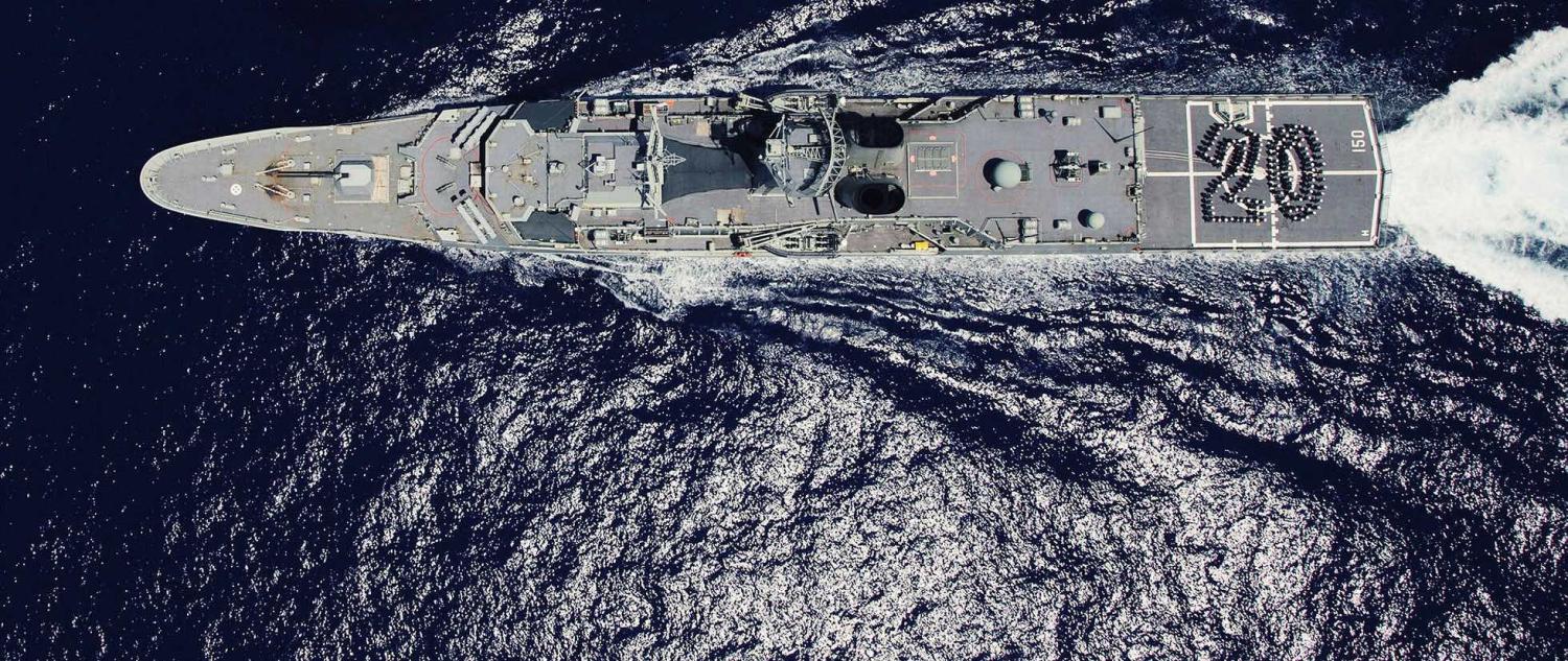 HMAS Anzac during a 2016 deployment to Southeast Asia (Photo: Department of Defence)