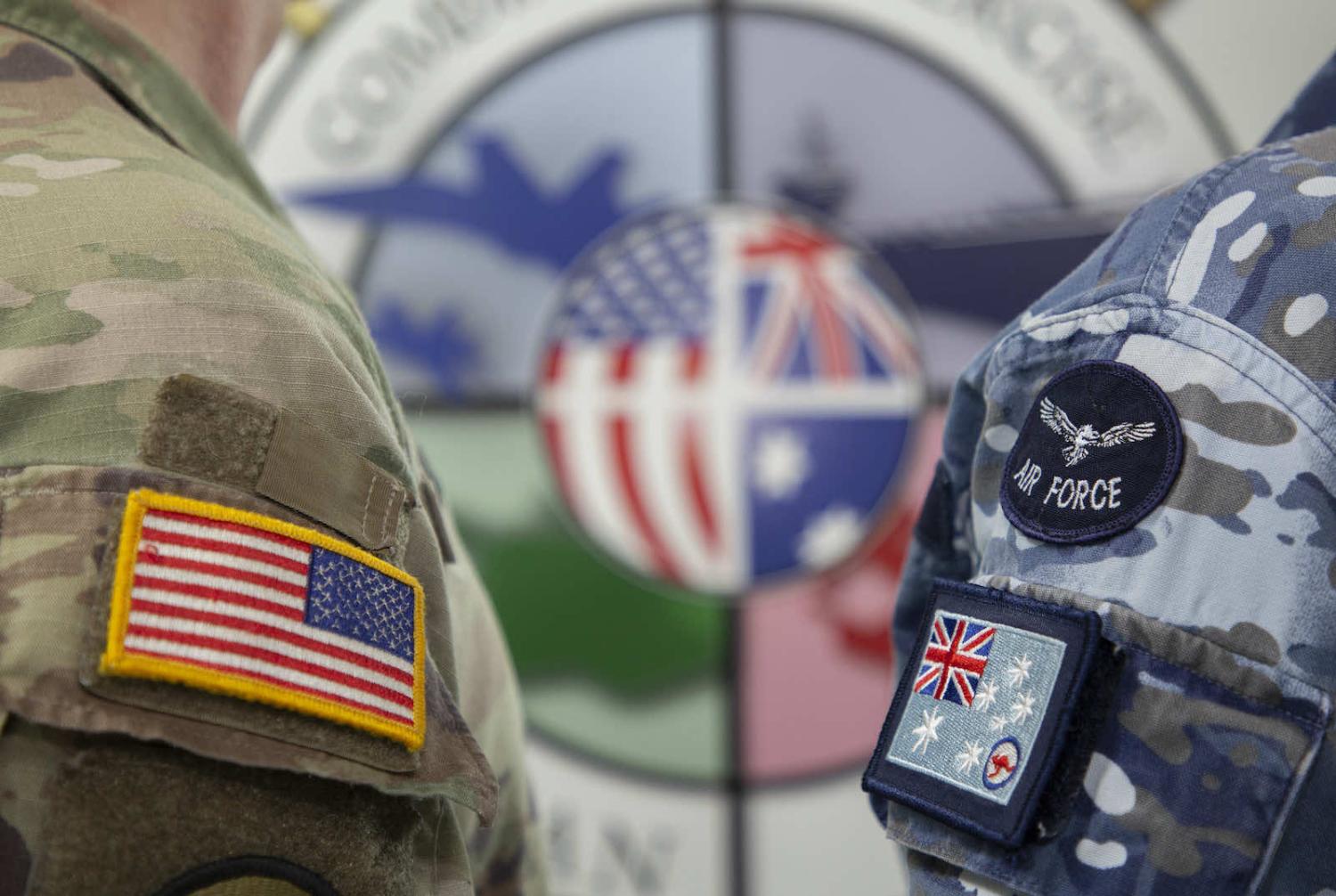 Australian and the United States personnel at the opening of Exercise Talisman Sabre 2021 (Department of Defence)