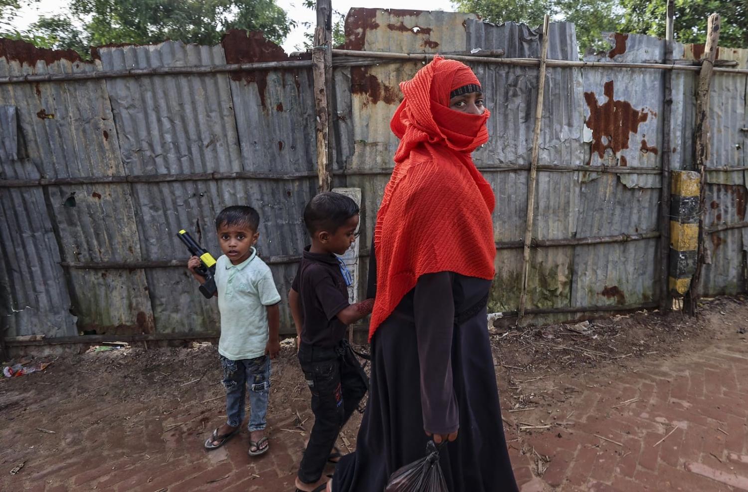 Refugee camp in Bangladesh's southern district of Cox's Bazar, 10 July 2022 (Guven Yilmaz/Anadolu Agency via Getty Images)