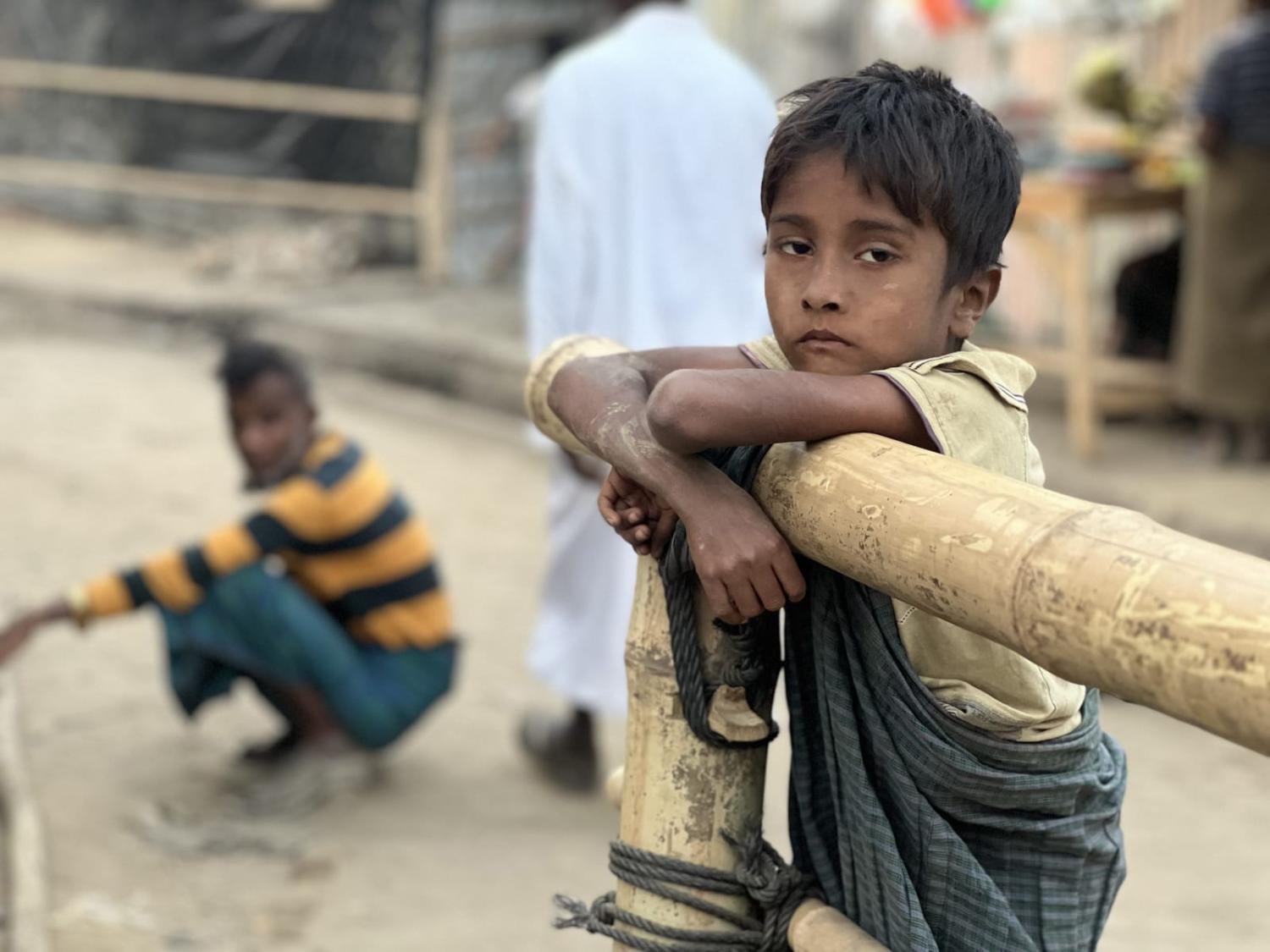Refugee camp no. 11 in the southern border district of Cox's Bazar, Bangladesh, on 15 March, where hundreds of thousands of Rohingya refugees continue to live (Md. Kamruzzaman/Anadolu Agency via Getty Images)