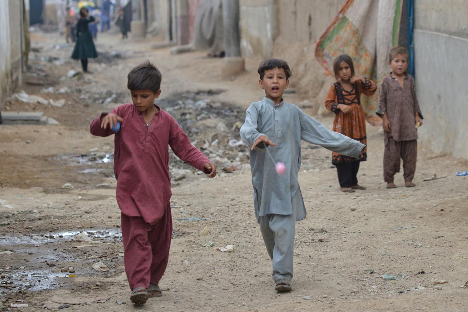 The United Nations is concerned that forcibly deporting Afghans from Pakistan would include the separation of families (Rizwan Tabassum/AFP via Getty Images)