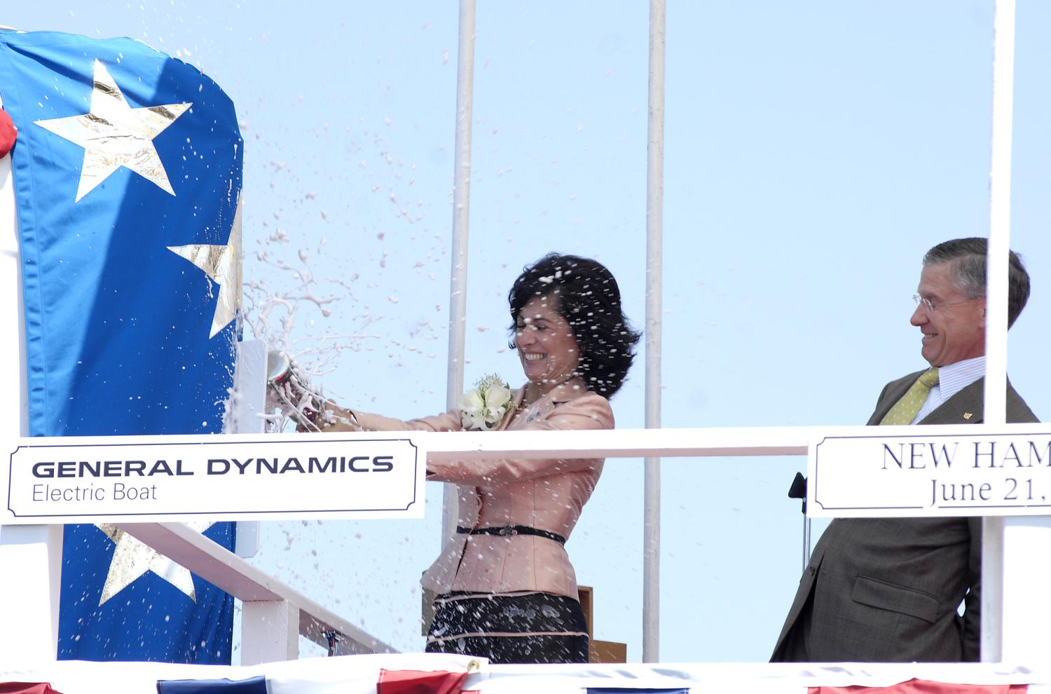 Virginia-class submarine christened at Electric Boat shipyard in Groton, Connecticut, 2008. (Flickr/Marion Doss)