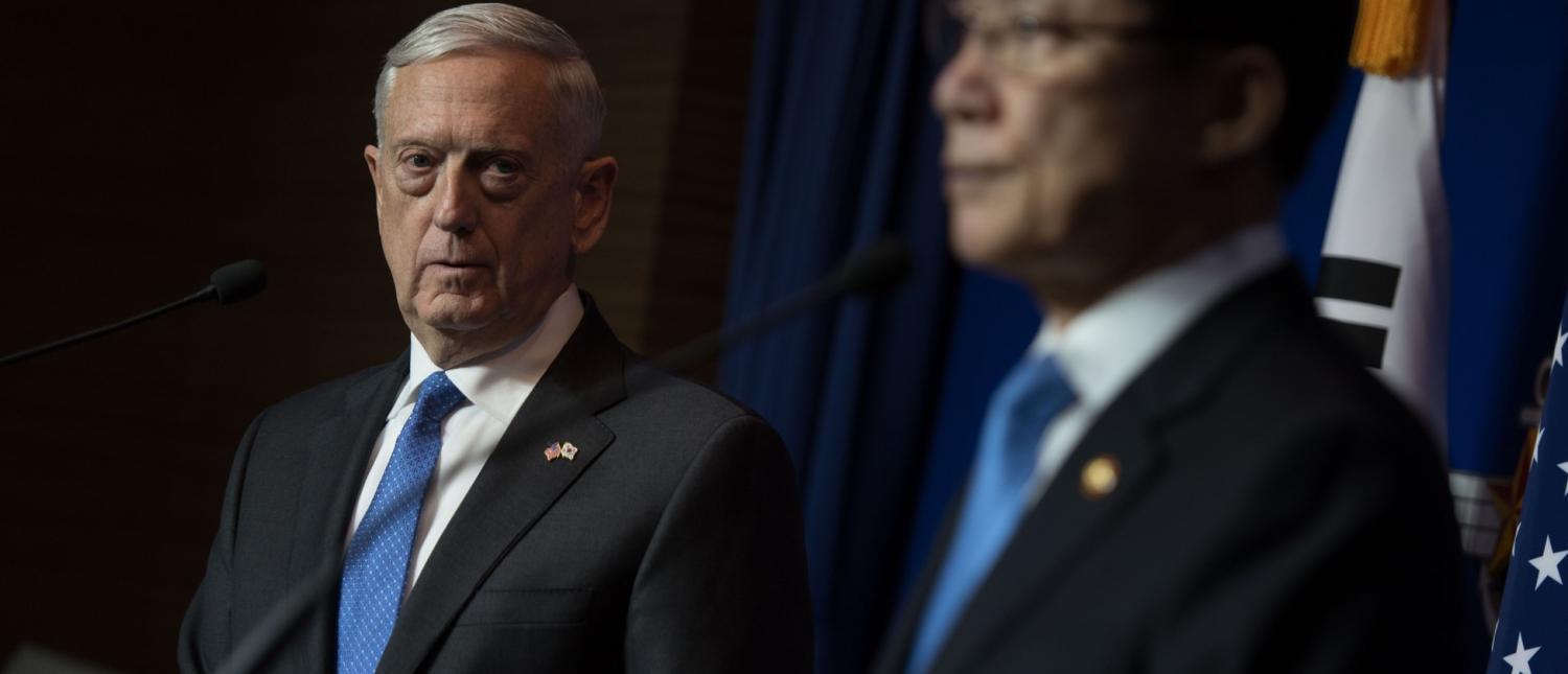 US Defense Secretary Jim Mattis and South Korean Defense Minister Song Young-moo, October 2017 (Photo: James N Mattis/Flickr)