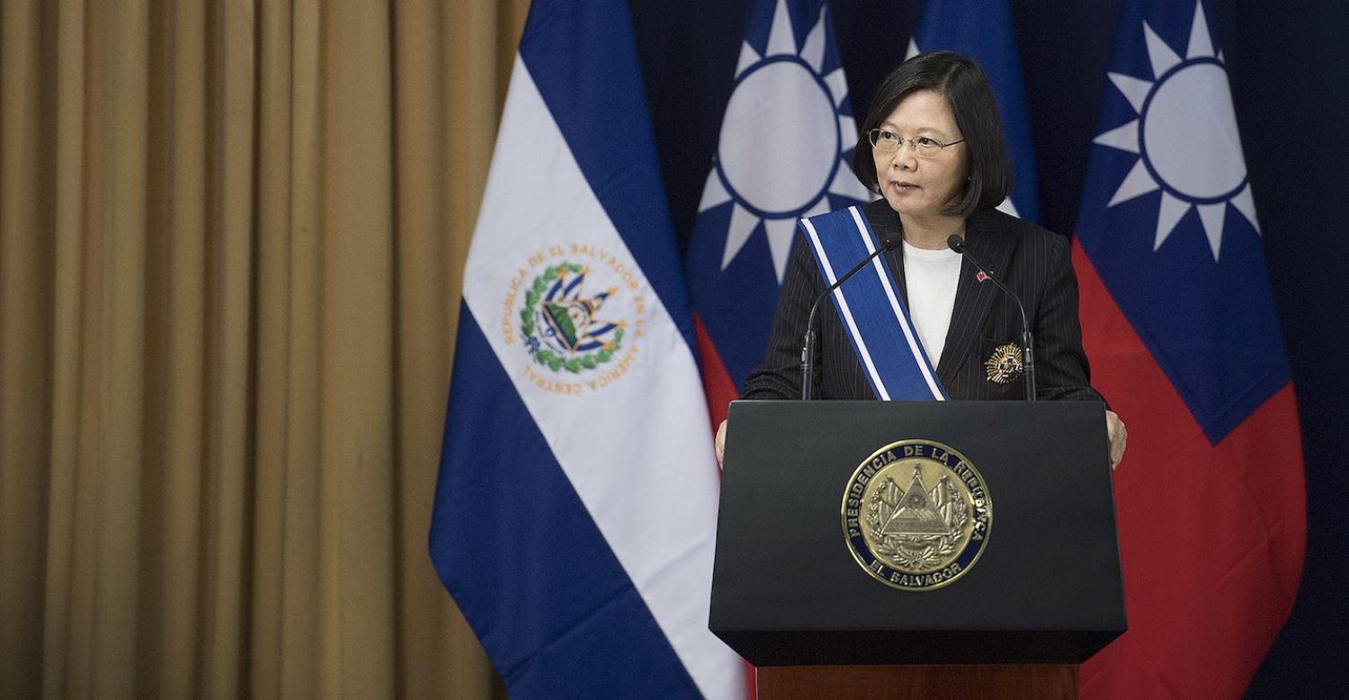 Taiwan’s President Tsai Ing-wen during a visit to El Salvador in January 2017 (Photo: Taiwan Presidential Office/Flickr)