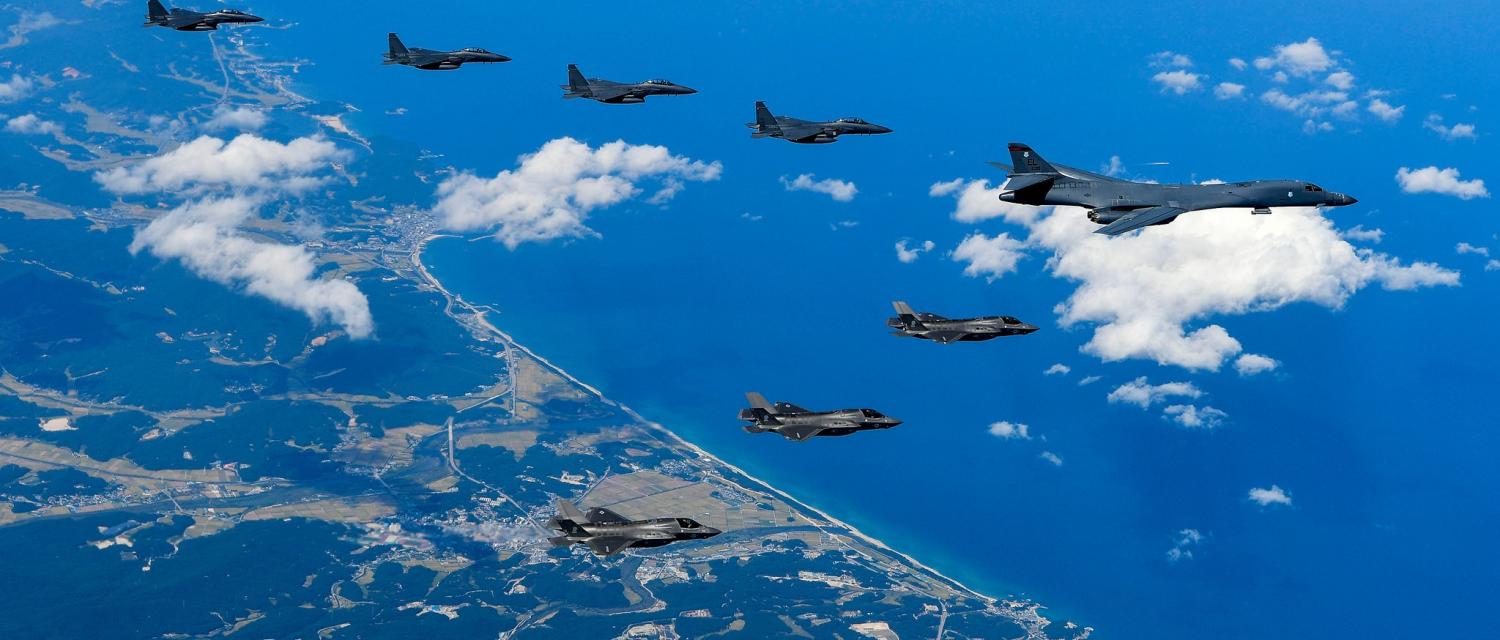 US and South Korean air forces conduct a mission over the Korean Peninsula, September 2017 (Photo: US Pacific Command/Flickr)