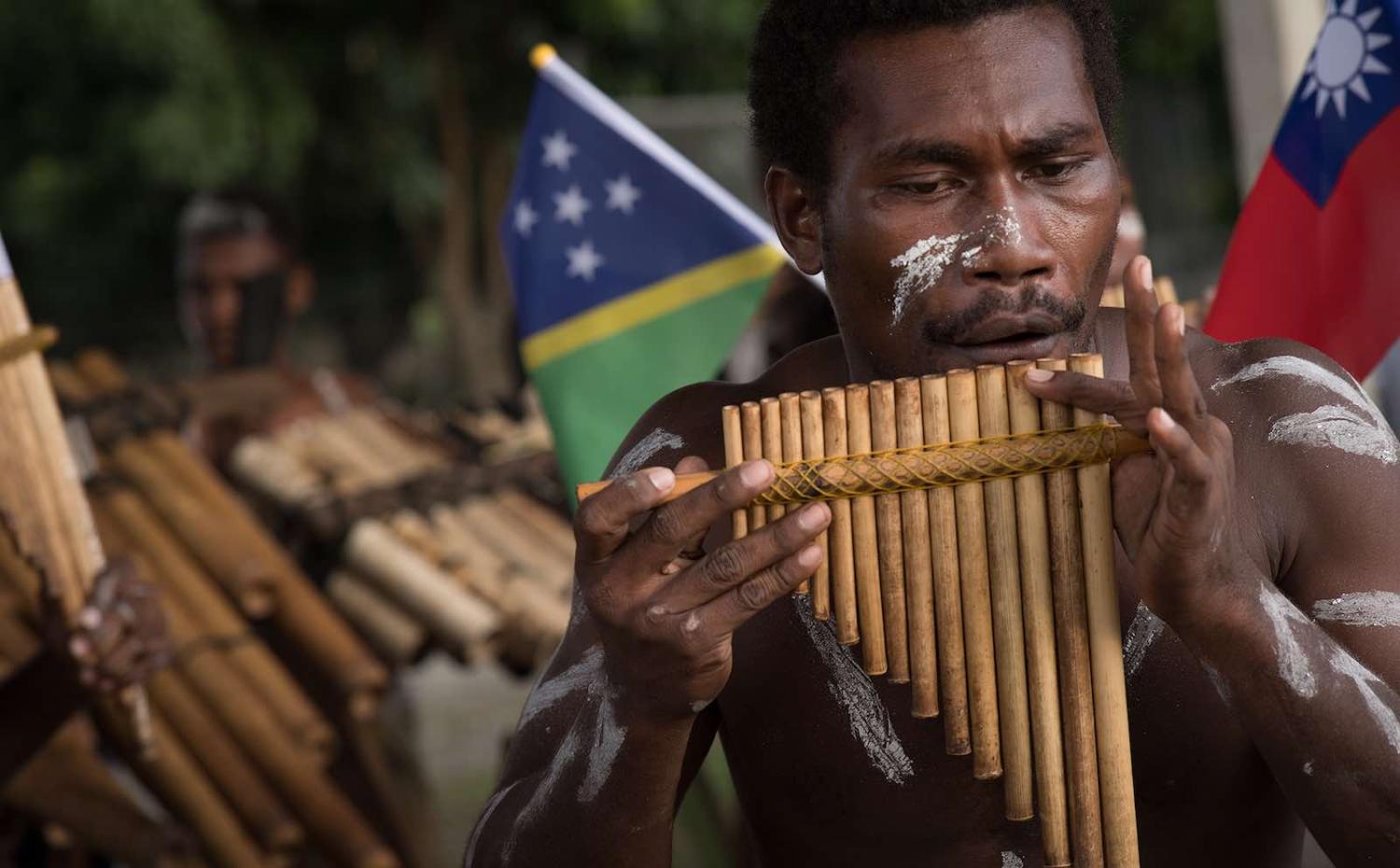 The official welcoming of Taiwan President Tsai Ing-wen to Solomon Islands, November 2017 (Photo: PresidentialOffice/Flickr)