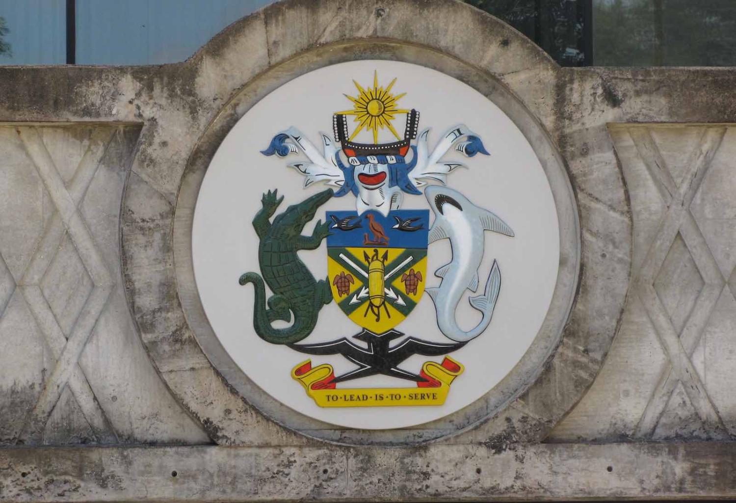 Coat of arms of Solomon Islands, Honiara (Photo: Christopher John SSF/Flickr)