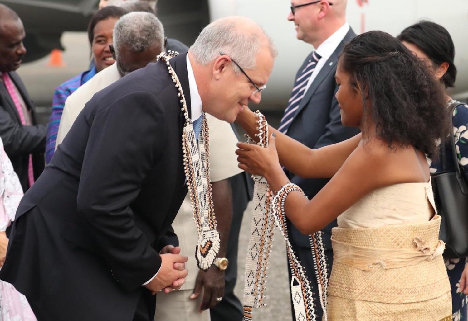 Scott Morrison is welcomed to Solomon Islands this week (Photo: Scott Morrison/Flickr)