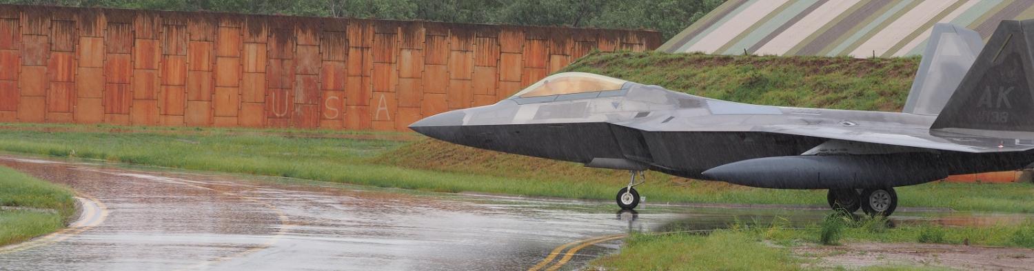 The first group of USAF F22s arrives at RAAF Tindal (Photo: Defence Image Library)