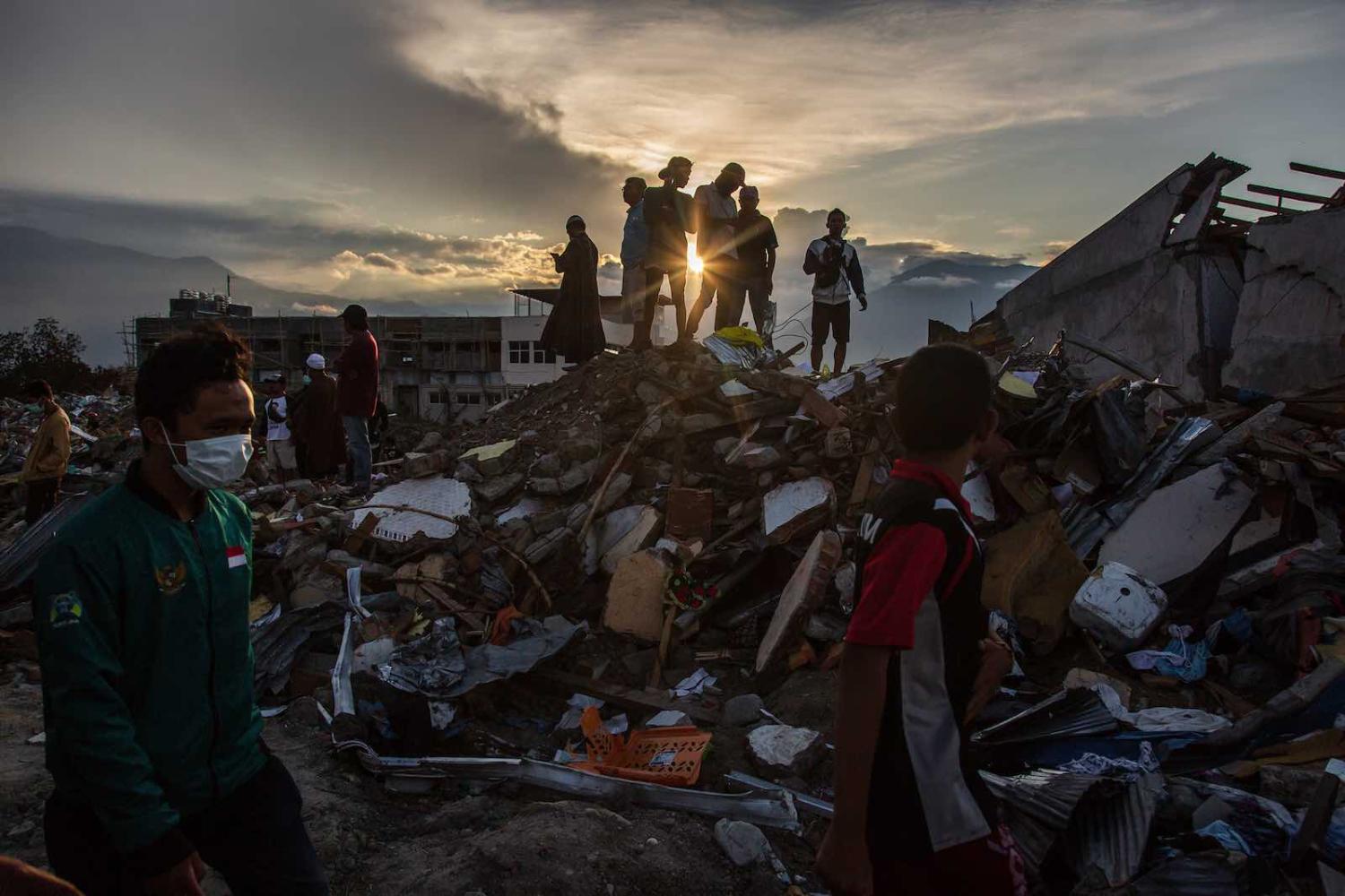 Aftermath of an earthquake and tsunami that struck the island of Sulawesi in September 2018, in Palu, Indonesia (Ulet Ifansasti/Getty Images)