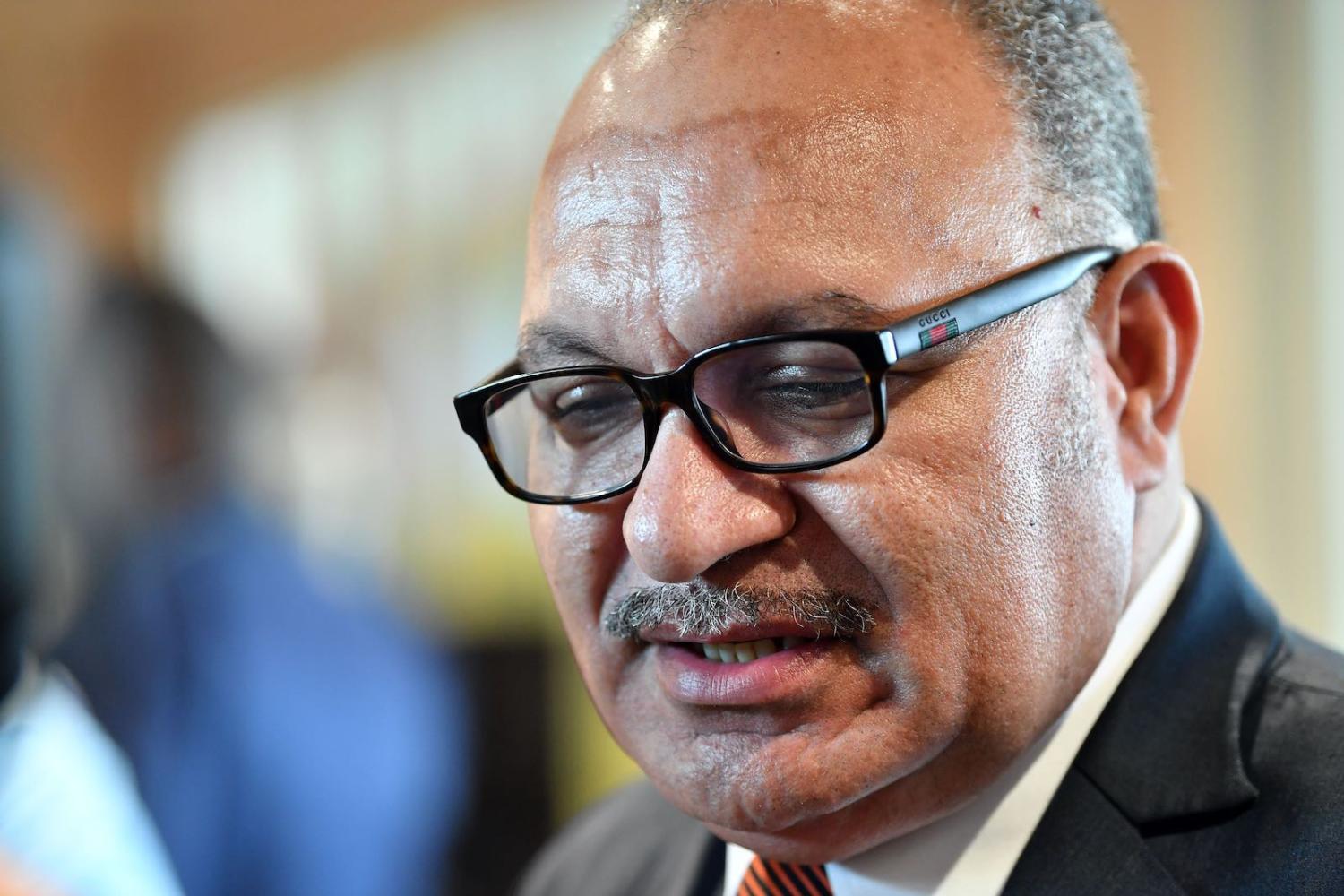 Peter O’Neill seems to have put his marred ascension to power behind him as he accuses the opposition of threatening a “mandated” Prime Minister (Photo: Saeed Khan via Getty)