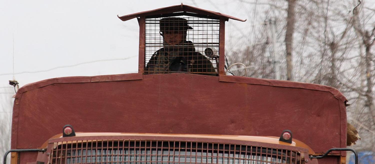 Locals have grown frustrated at the intense militarisation of the region (Photo: Faisal Khan via Getty)