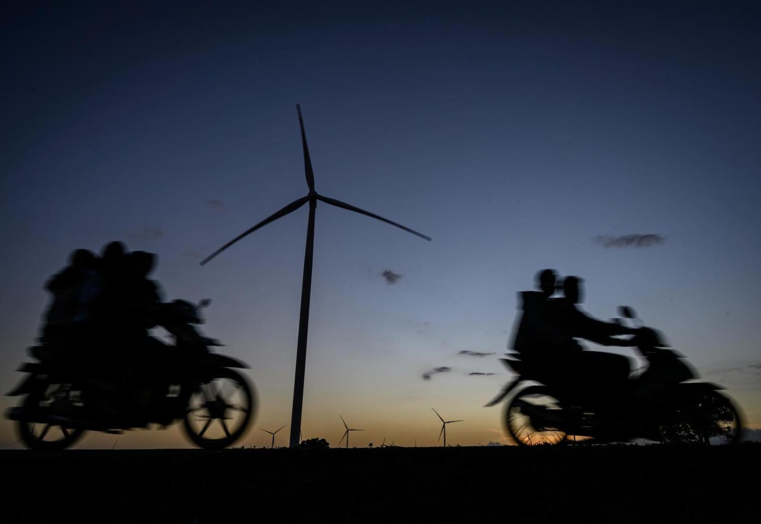 Catching the breeze: wind turbines in South Sulawesi (Photo: Hariandi Hafid via Getty)