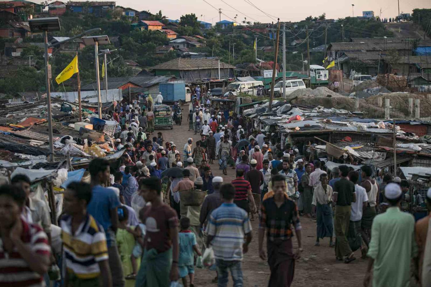 Rohingya refugee camp in Cox’s Bazar, Bangladesh, October 2019 (Allison Joyce/Getty Images)