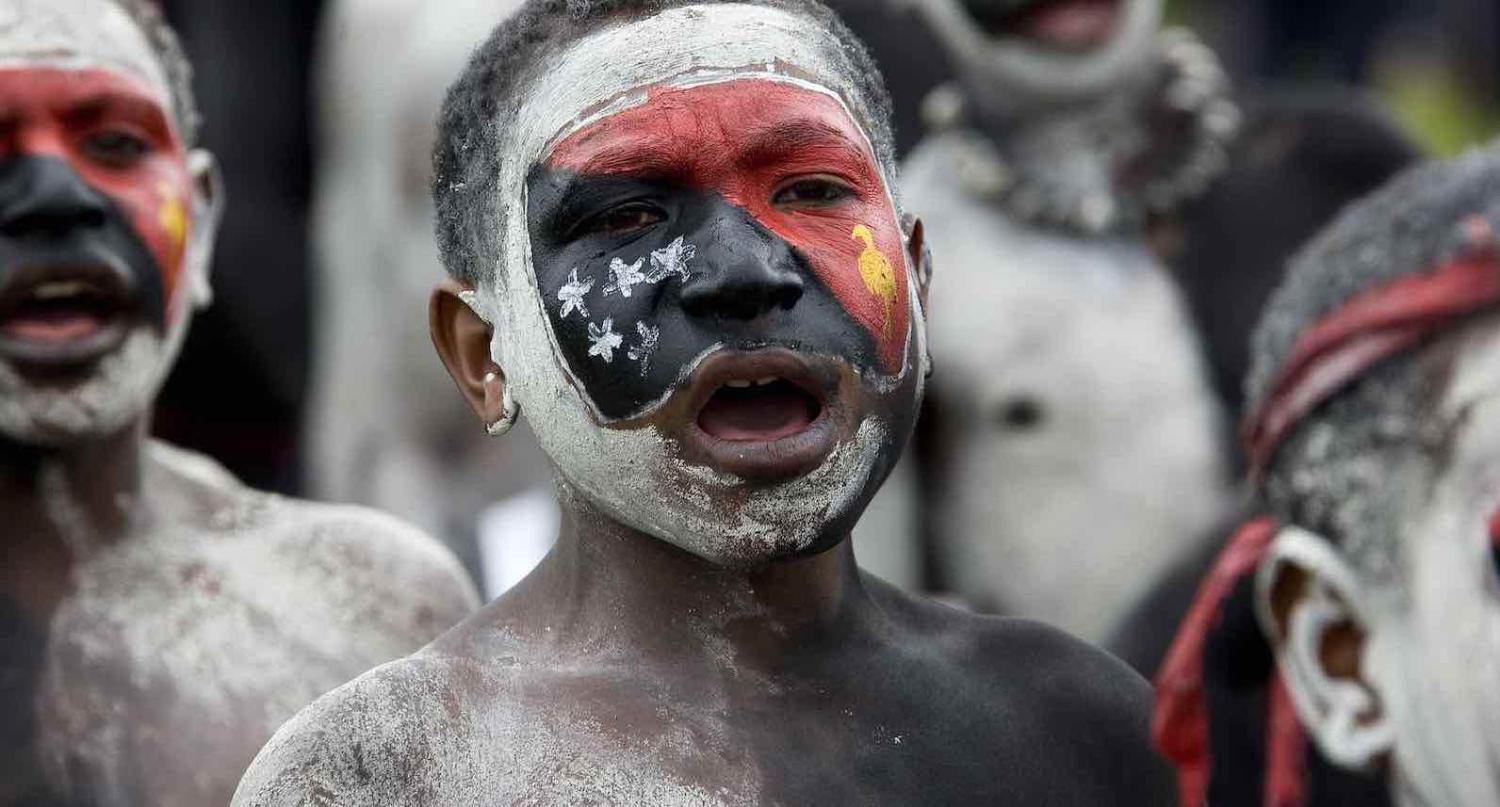 A cultural show in Mount Hagen, Western Highlands, Papua New Guinea (Photo: Eric Lafforgue via Getty)