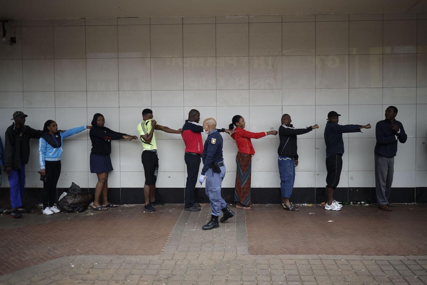 Social distancing, South Africa (Marco Longari/AFP via Getty Images)