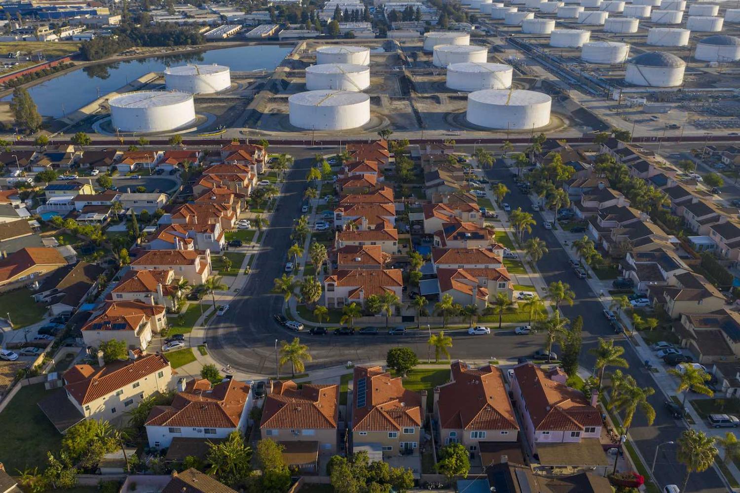 Carson, United States, and the Shell Carson Distribution Complex, which distributes fuel throughout the southern California region (David McNew/Getty Images)