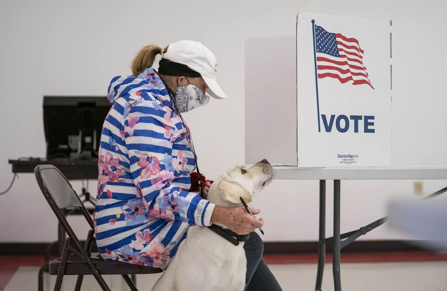 The Wisconsin primary, 7 April (Alex Kormann/Star Tribune via Getty Images)