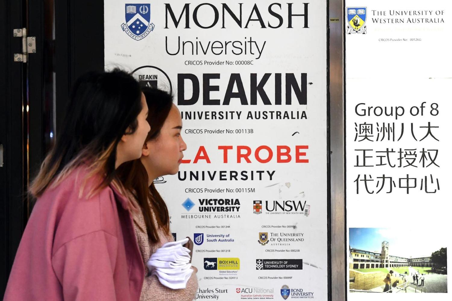 Over the last 30 years, the role the Australian higher education sector plays in navigating power within the Asia-Pacific region has become less overt and increasingly reactive (William West/AFP/Getty Images)