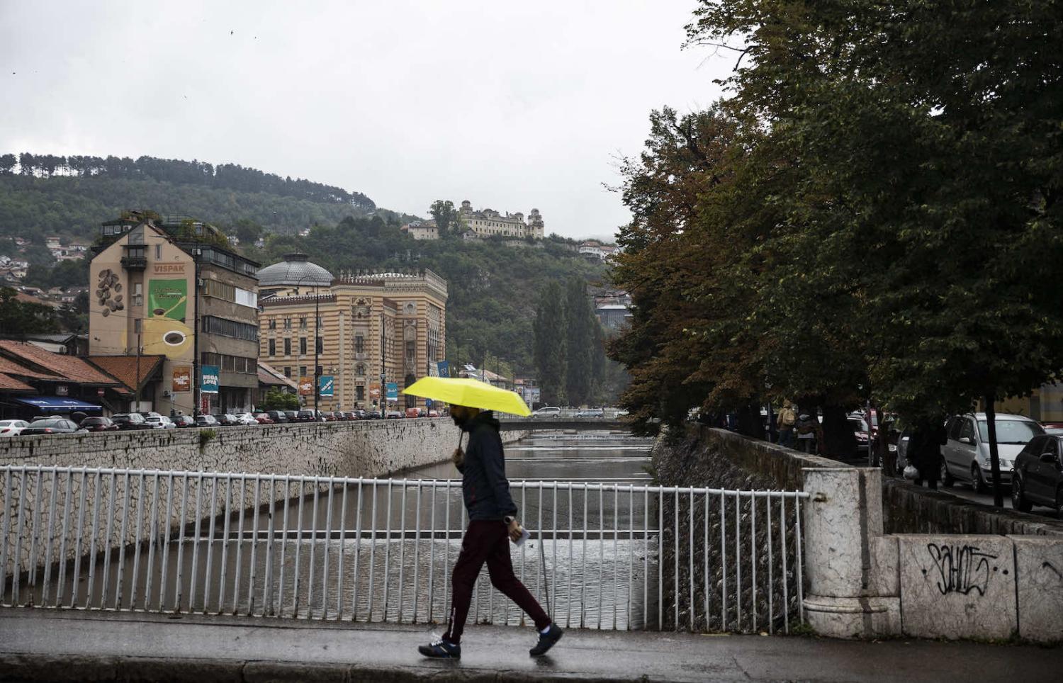 Sarajevo, Bosnia and Herzeovina, nowadays nowhere near as high on the international list of priorities as in years past (Erasin Ertark/Anadolu Agency via Getty Images)