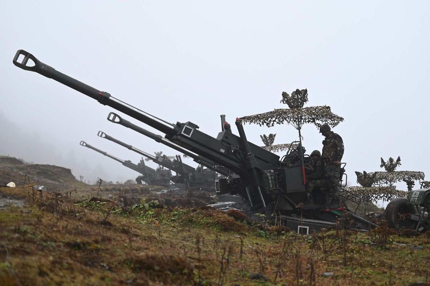 Indian soldiers at Penga Teng Tso near the Line of Actual Control, neighbouring China, in India’s Arunachal Pradesh state (Money Sharma/AFP via Getty Images)