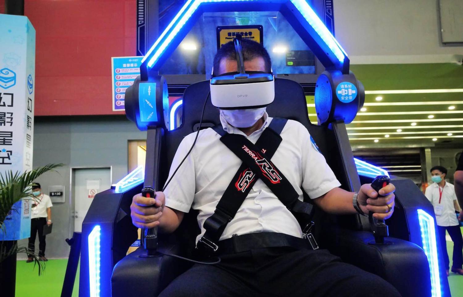 The 2020 Asia VR And AR Fair in Guangzhou, China, 3 August 2020 (Li Zhihao/VCG via Getty Images)