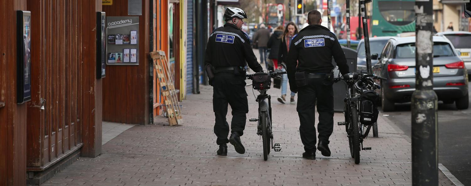 Police Community Support Officers in Oxford, March 2015 (Photo: Peter Macdiarmid/Getty Images)