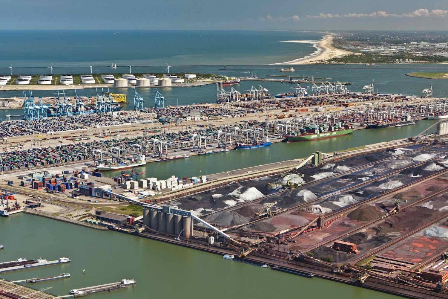 Container, ore and oil storage at Rotterdam Port in the Netherlands (Frans Lemmens/Getty Images)