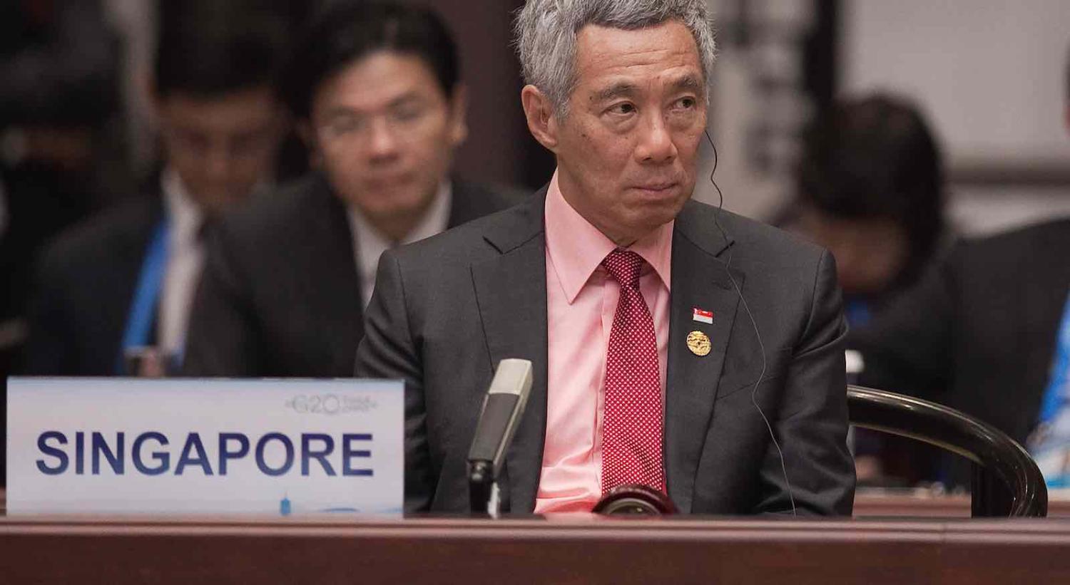 Singapore’s Prime Minister Lee Hsien Loong (Photo: Nicolas Asfouri/Getty)