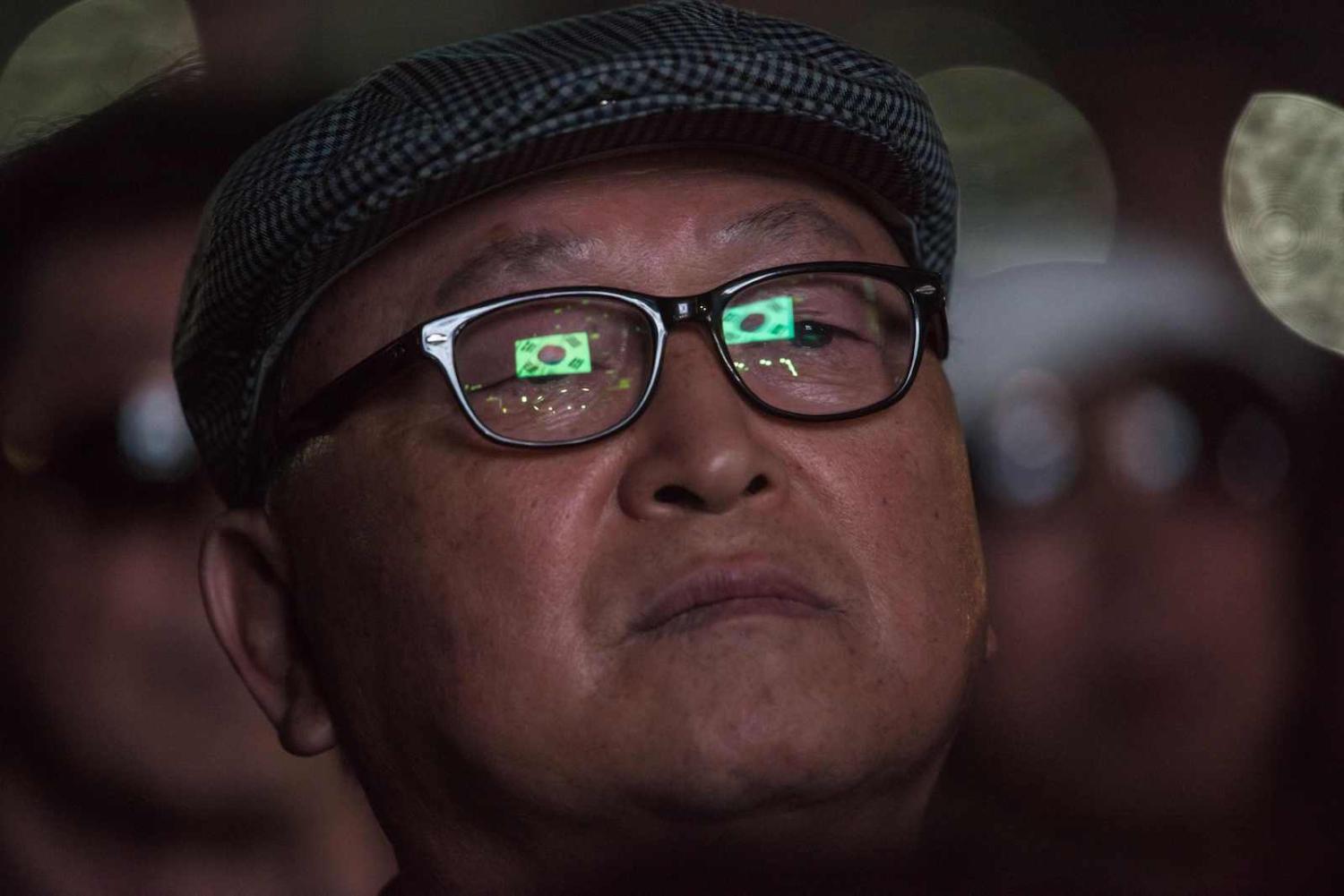 Who to chose? The two leading candidates have fundamentally different views on inter-Korean relations and South Korea’s role in the US-China rivalry (Ed Jones/AFP via Getty Images)