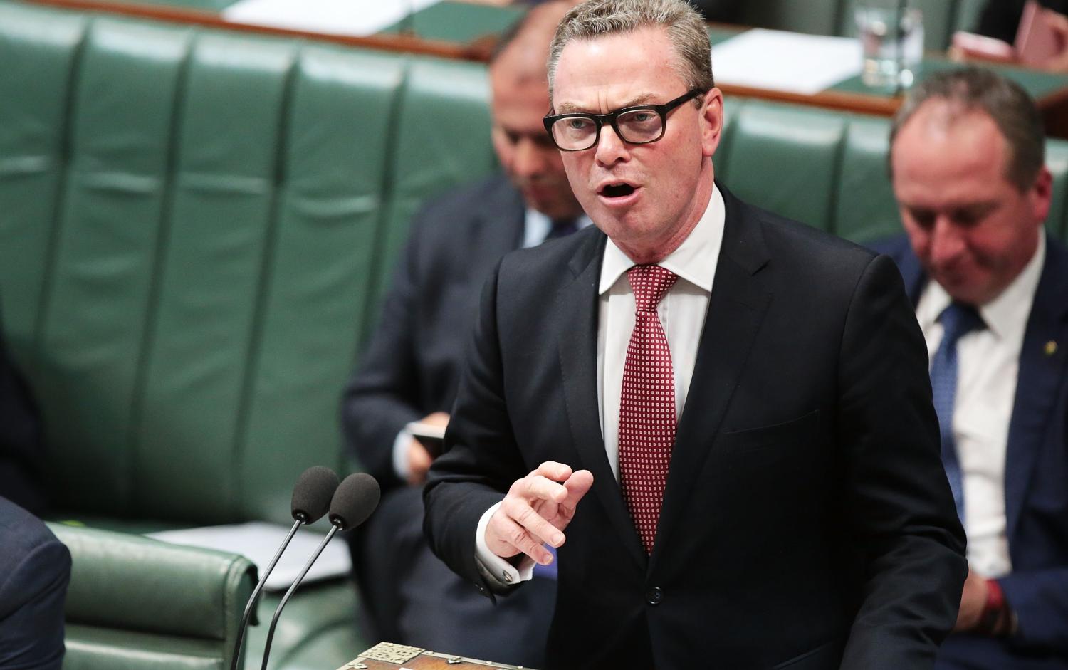 Defence Industry Minister Christopher Pyne, May 2017 (Photo: Getty Images/Stefan Postles)