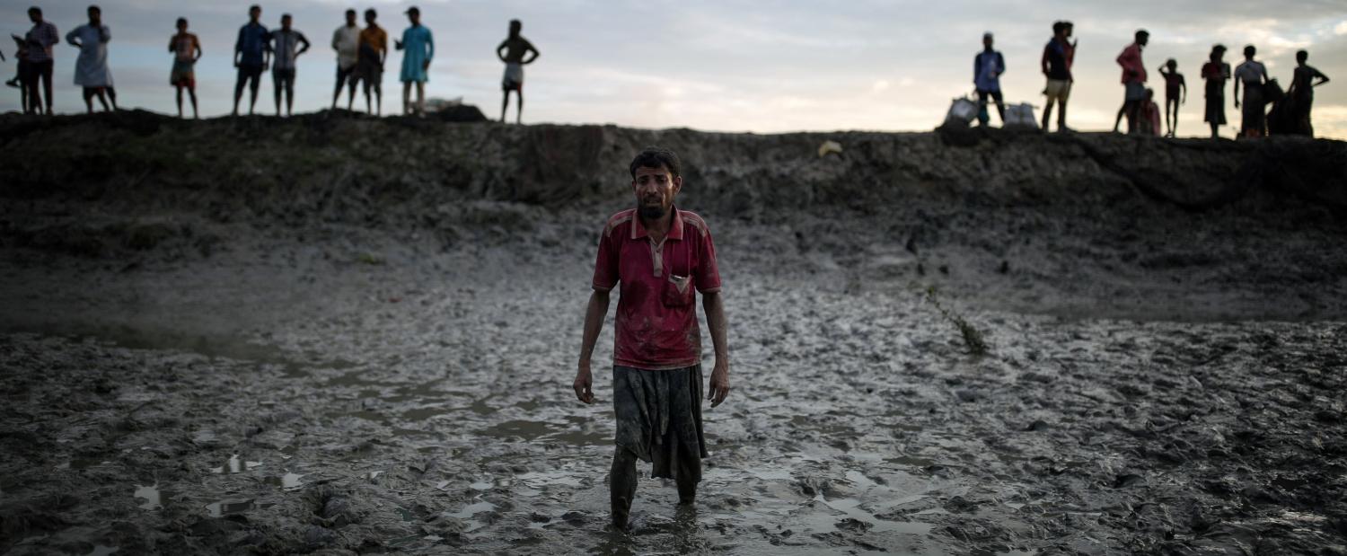 Rohingya near Cox's Bazar, September 2017 (Photo: Anadolu Agency/Getty Images)