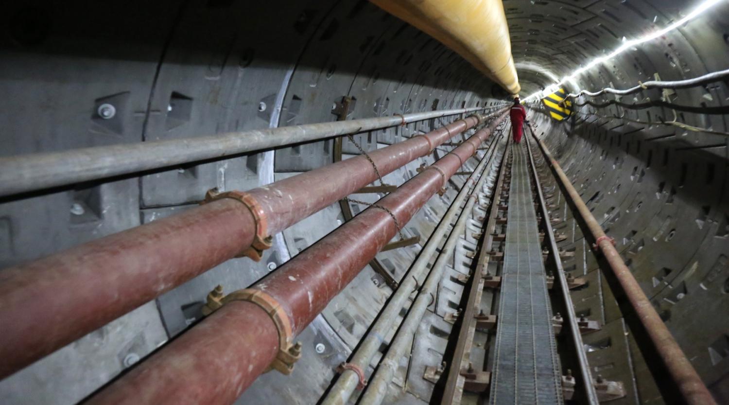 Construction on the China–Russia East Route natural gas pipeline in September 2017 (Photo: VCG via Getty)