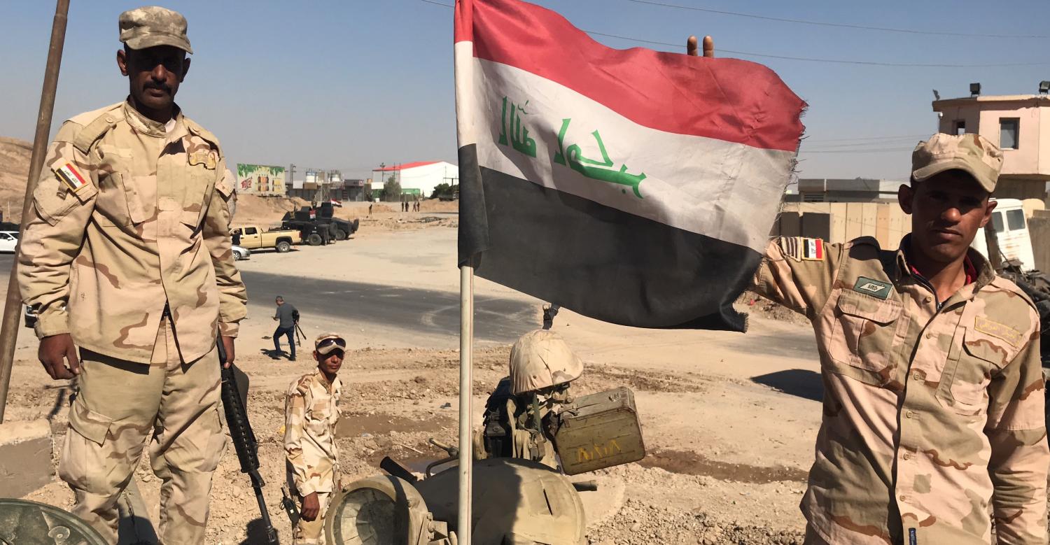 Iraqi soldiers in Kirkuk, October 2017 (Photo: Hamit Arslan/Anadolu Agency/Getty Images)