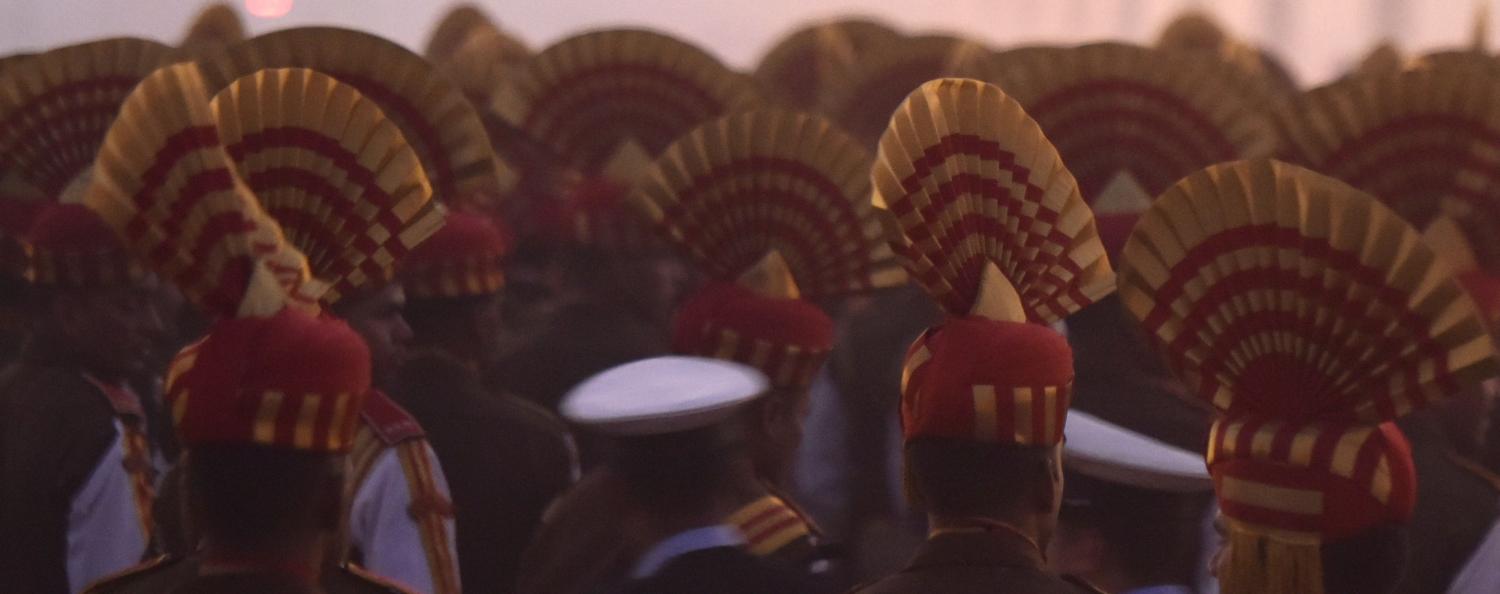 Indian security forces at rehearsals for Republic Day, January 2018 (Photo: Vipin Kumar/Getty Images)