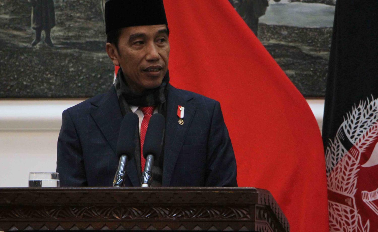 Indonesian President Joko Widodo in Afghanistan in January (Photo: Haroon Sabawoon/Getty)