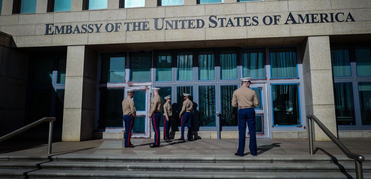 US embassy in Havana (Photo: Adalberto Roque via Getty)