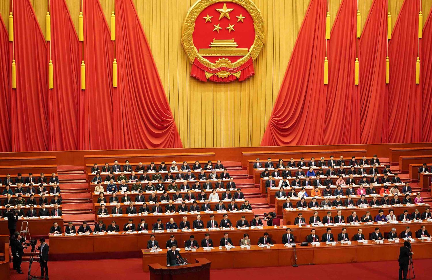 Closing session of the National People’s Congress in March (Photo: Lintao Zhang/Getty)
