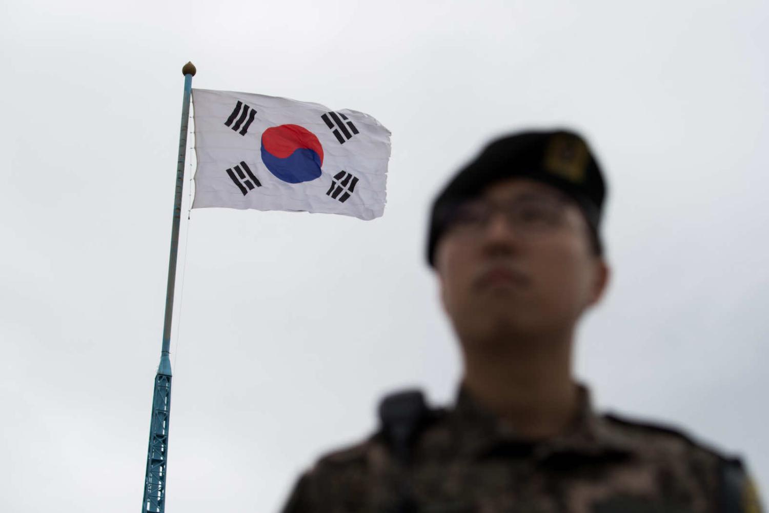 Daeseong-dong village in the Demilitarized Zone, Paju, South Korea (SeongJoon Cho/Bloomberg via Getty Images)
