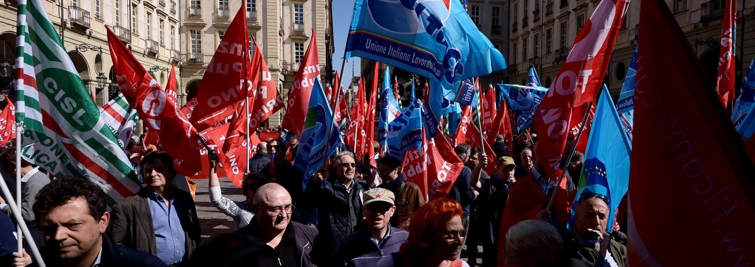 A protest against the rising star of the Five Star movement Mayor of Turin, Chiara Appendino (Photo: Nicolò Campo/Getty)